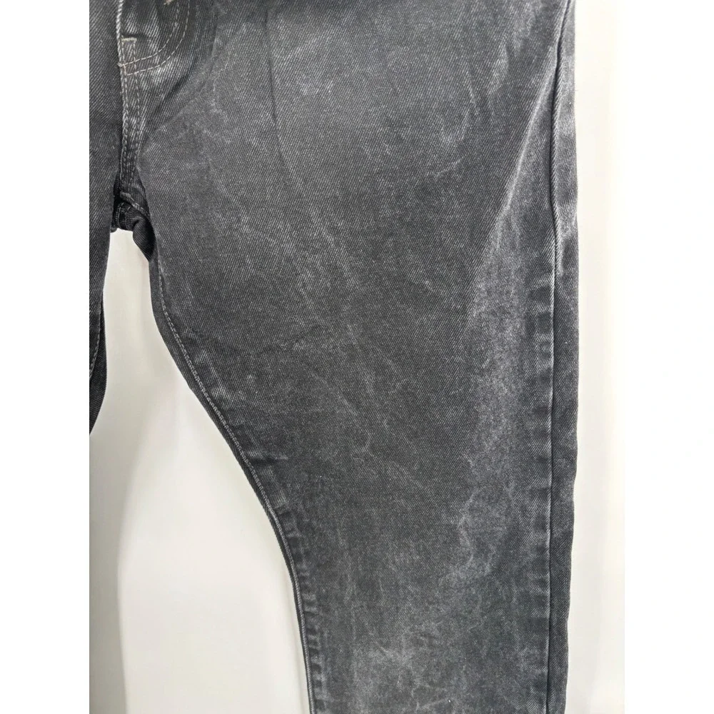 Levis 517 Mens 36x32 Bootcut Jeans  Black Faded Modified Hem Y2K Style Denim